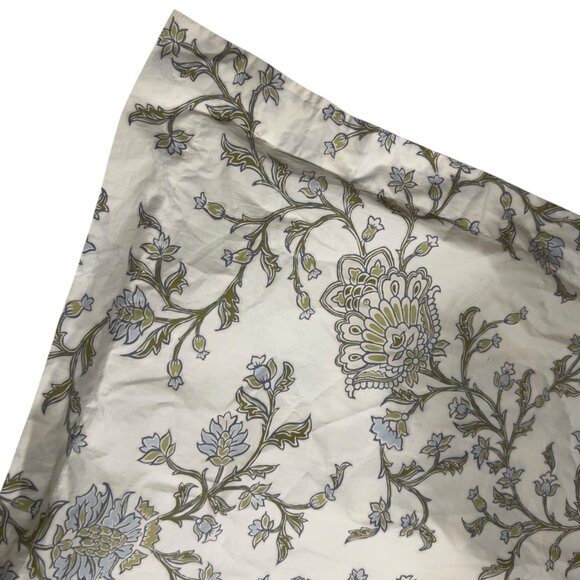 Pottery Barn Deva Floral Cream &‎ Gray100% Cotton Euro Sham - Picture 4 of 5